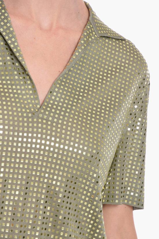  보테가베네타  스터드 미디 원피스 드레스 608929VKO102449 Green - BOTTEGA VENETA