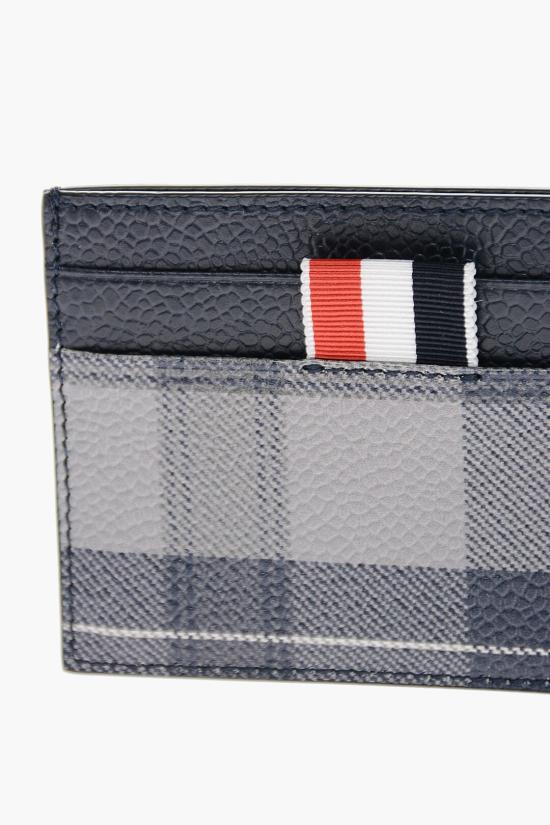  톰브라운 명함지갑 MAW020L L0001 Blu Grigio - THOM BROWNE