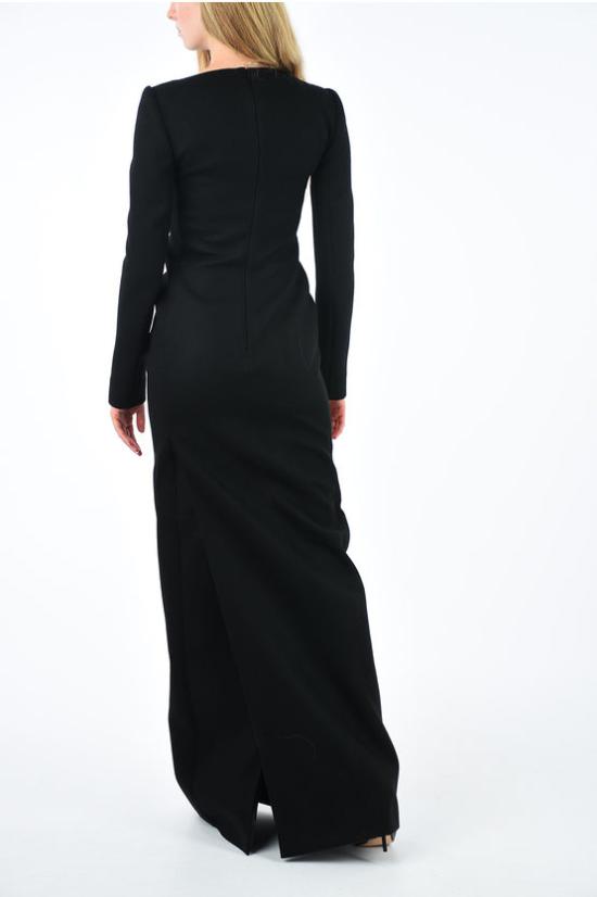  생로랑 / 여성 롱 롱 원피스 WF0 537584 Y621W 1000 Black BPG - SAINT LAURENT