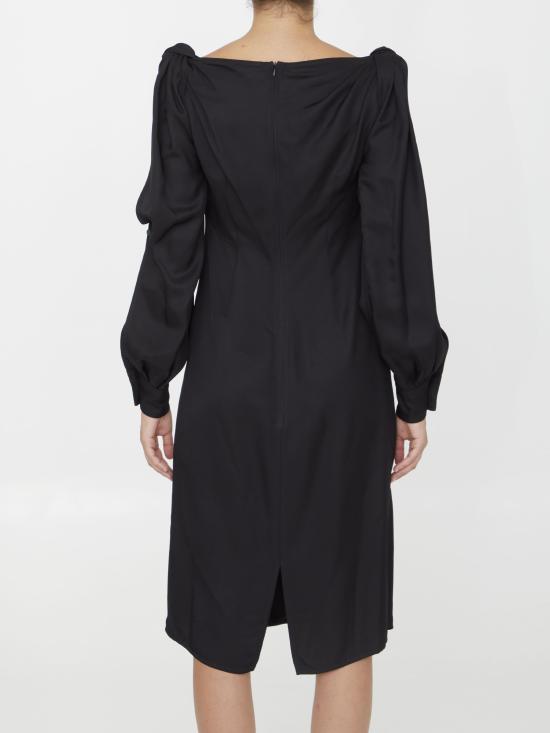  보테가베네타 미디 원피스 750275 BLACK - BOTTEGA VENETA