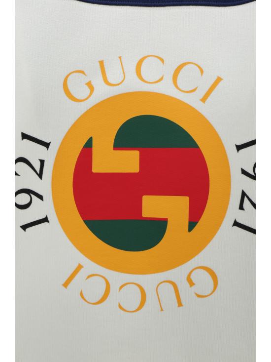  구찌 / 남성 로고 프린팅 코튼 스웨트셔츠 756663XJFWJ 9295 WHITE BPG - GUCCI