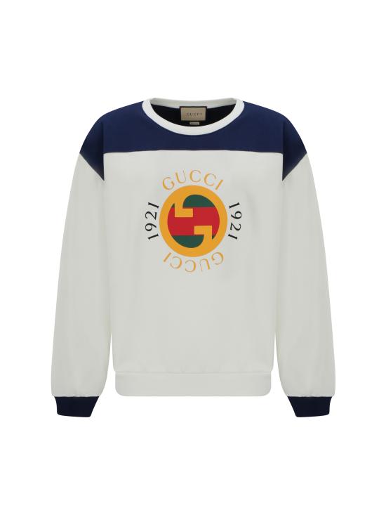  구찌 / 남성 로고 프린팅 코튼 스웨트셔츠 756663XJFWJ 9295 WHITE BPG