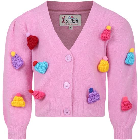  [키즈] 세인트바쓰 가디건 LYZA SOFT JR STRETCH 21 BEANY PATCH PINK