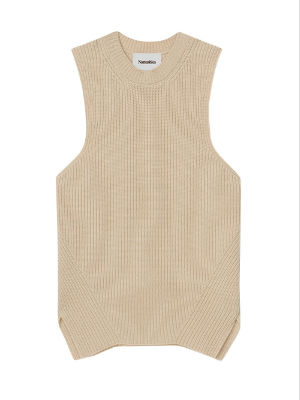  나누슈카 베스트 NW22RSSW00473 BEIGE