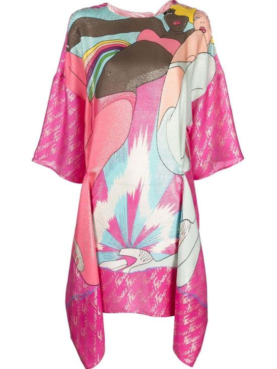  펜디 숏 원피스 FDB769 AJK6 F0ZA0