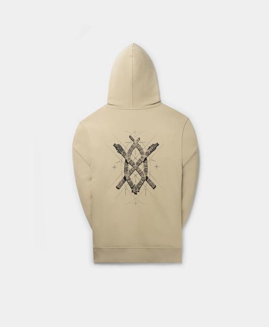  데일리 페이퍼 후드 티셔츠 RUDO 2321101 OXFORD BEIGE - DAILY PAPER