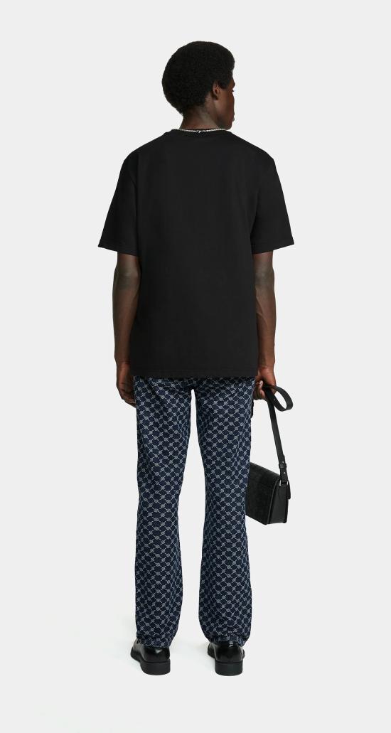  데일리 페이퍼 반팔 티셔츠 RIVO 2321203 BLACK - DAILY PAPER