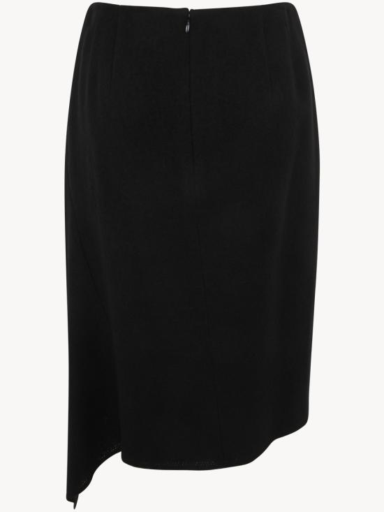  드리스 반 노튼 미디 스커트 232 010806 7069 900 BLACK - DRIES VAN NOTEN