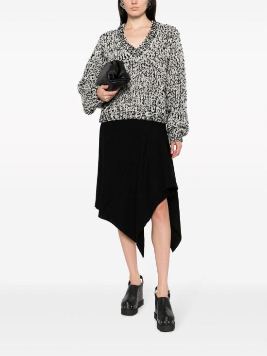  드리스 반 노튼 미디 스커트 232 010806 7069 900 BLACK - DRIES VAN NOTEN