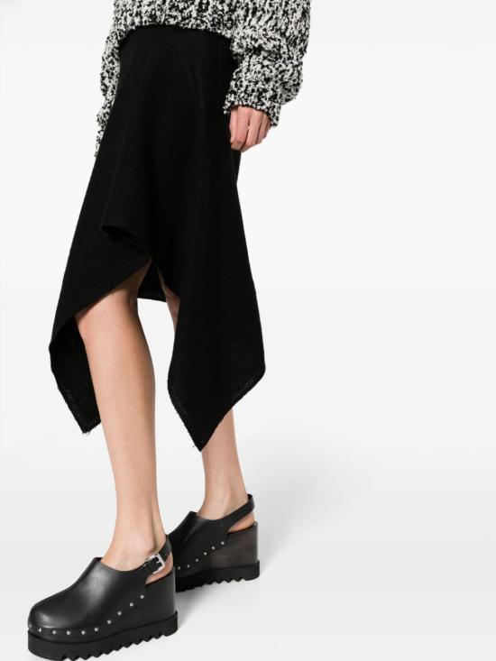  드리스 반 노튼 미디 스커트 232 010806 7069 900 BLACK - DRIES VAN NOTEN