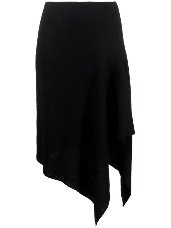  드리스 반 노튼 미디 스커트 232 010806 7069 900 BLACK - DRIES VAN NOTEN