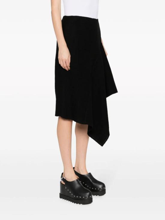  드리스 반 노튼 미디 스커트 232 010806 7069 900 BLACK - DRIES VAN NOTEN