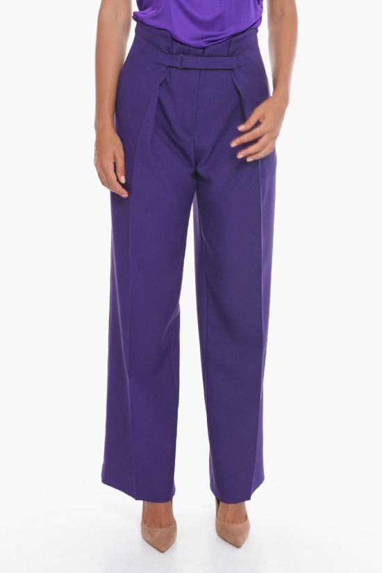  슈퍼 블론드 스트레이트 팬츠 TROUSERAVIOLA Violet