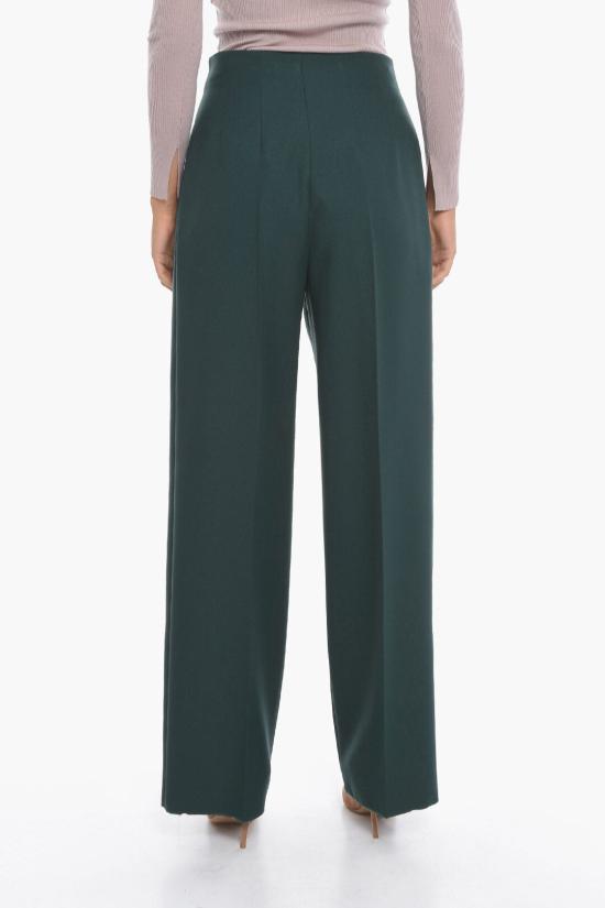  슈퍼 블론드 스트레이트 팬츠 TROUSERS FVERDE Green - SUPER BLOND