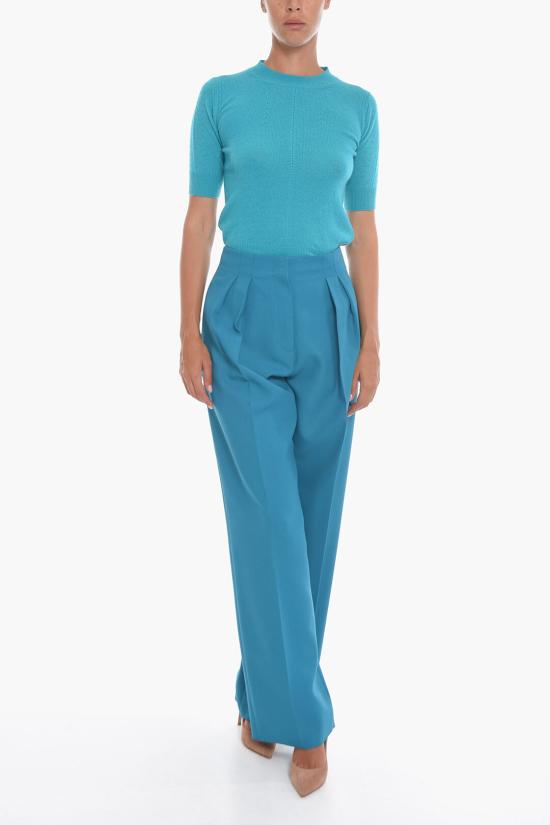  슈퍼 블론드 스트레이트 팬츠 TROUSERS FPETROLIO Blue - SUPER BLOND