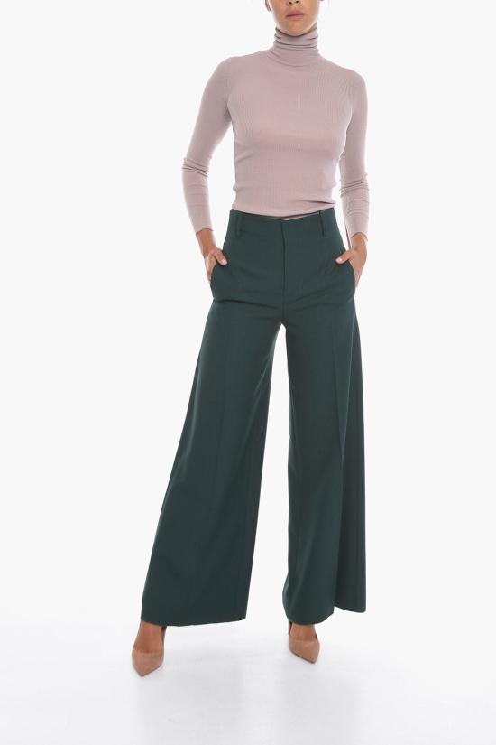  슈퍼 블론드 팔라초 팬츠 TROUSERS CVERDE Green - SUPER BLOND