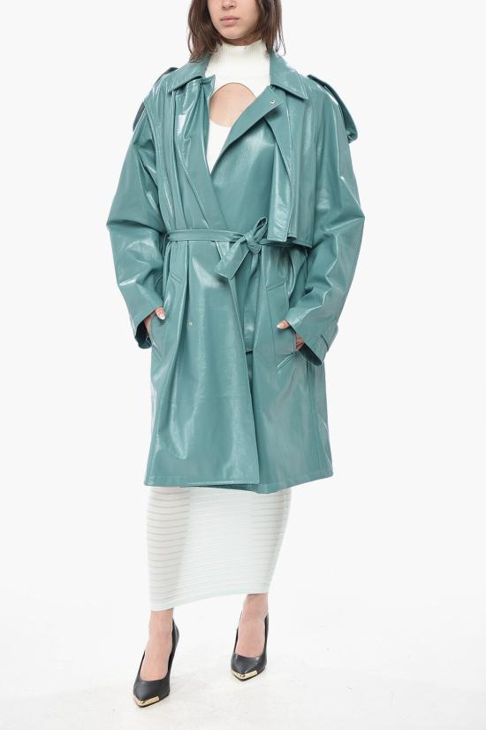  보테가베네타 트렌치 코트 626527VKLC03628 Light blue - BOTTEGA VENETA
