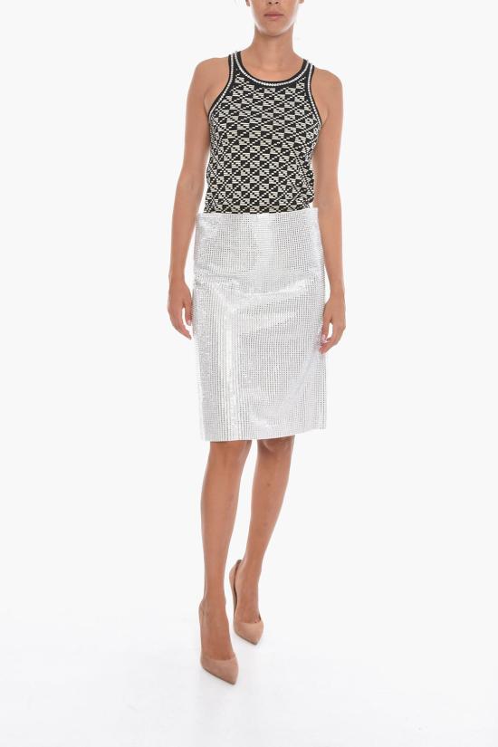  보테가베네타 미디 스커트 588910VKFJ09223 White - BOTTEGA VENETA