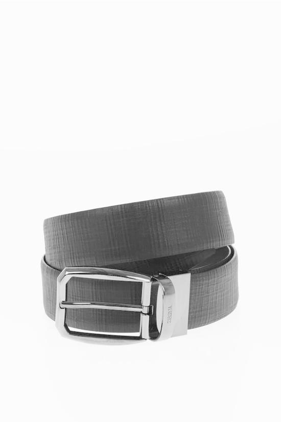  에르메네질도제냐 가죽 벨트 LHJAR B007RZ NER Black