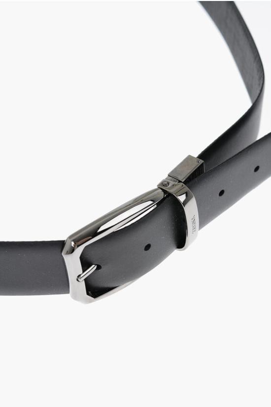  에르메네질도제냐 가죽 벨트 LHJAR B007RZ NER Black - ERMENEGILDO ZEGNA