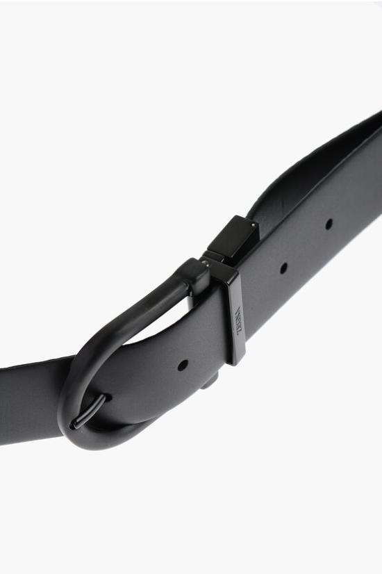  에르메네질도제냐 가죽 벨트 LHCRY B008CZ TBN Blu Nero - ERMENEGILDO ZEGNA