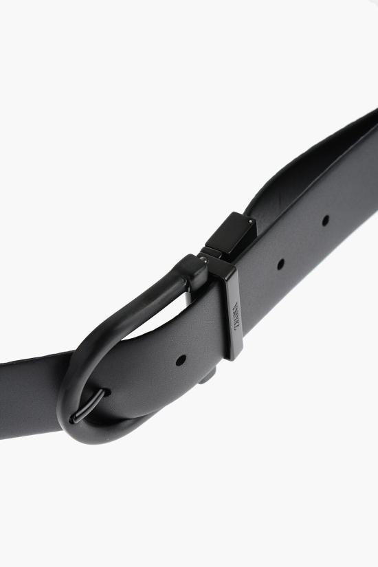  에르메네질도제냐 가죽 벨트 LHCRY B008CZ TBN Blu Nero - ERMENEGILDO ZEGNA