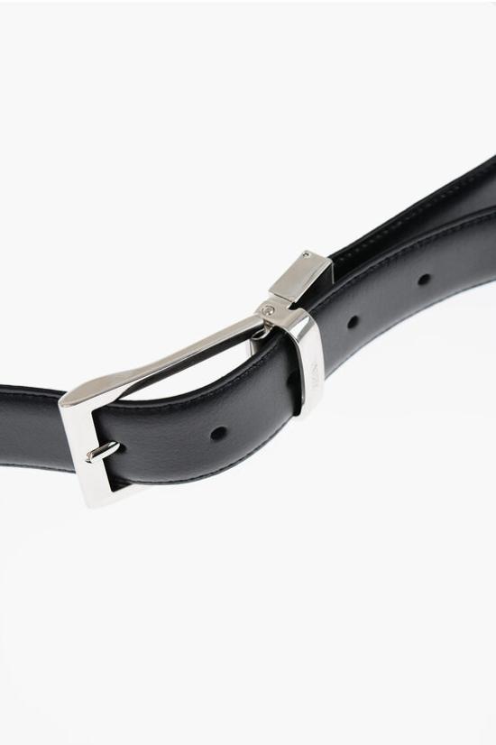  에르메네질도제냐 가죽 벨트 LHVIC B010PZ NTM Marrone Nero - ERMENEGILDO ZEGNA