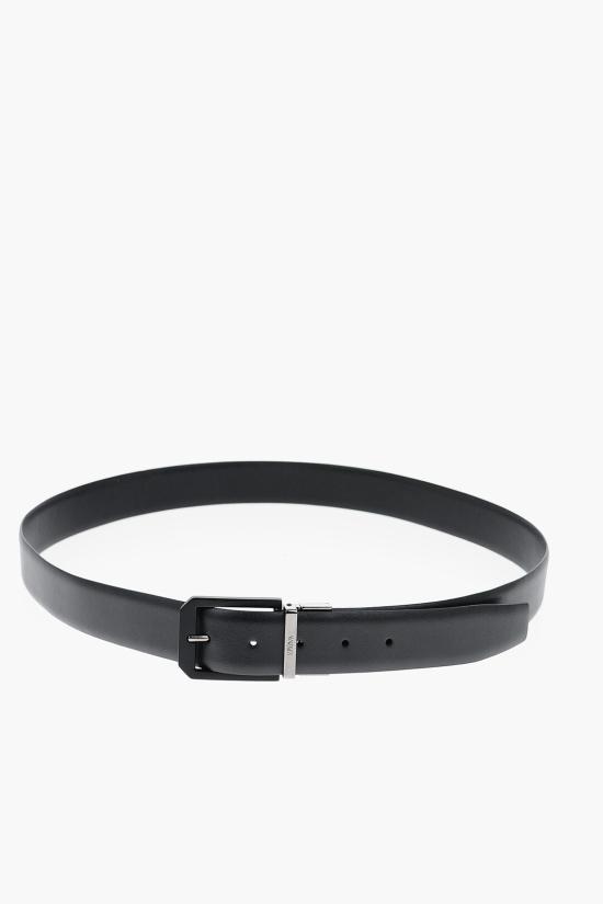  에르메네질도제냐 가죽 벨트 LHVIM B011JZ NER Black - ERMENEGILDO ZEGNA