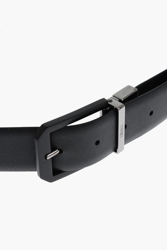  에르메네질도제냐 가죽 벨트 LHVIM B011JZ NER Black - ERMENEGILDO ZEGNA