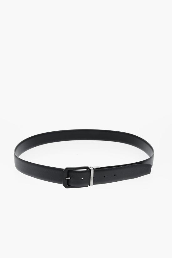  에르메네질도제냐 가죽 벨트 LHVIM B011JZ NER Black - ERMENEGILDO ZEGNA
