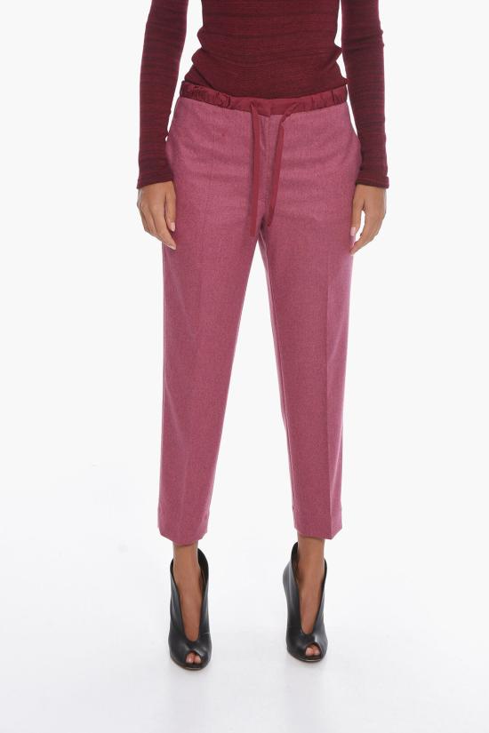  질샌더 스트레이트 팬츠 J40KA0002JTN020 652 Burgundy