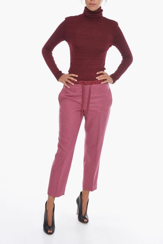  질샌더 스트레이트 팬츠 J40KA0002JTN020 652 Burgundy - JIL SANDER