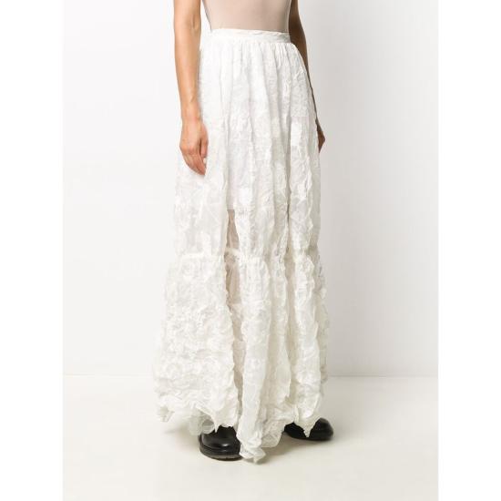  니나리찌 롱 스커트 CJU009SE1346 I1025 WHITE - NINA RICCI