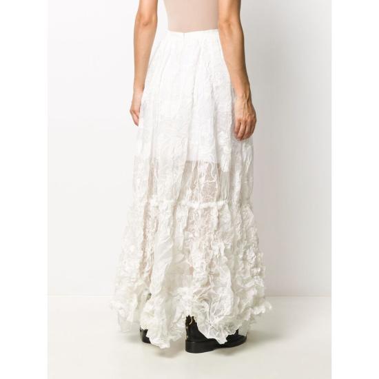  니나리찌 롱 스커트 CJU009SE1346 I1025 WHITE - NINA RICCI