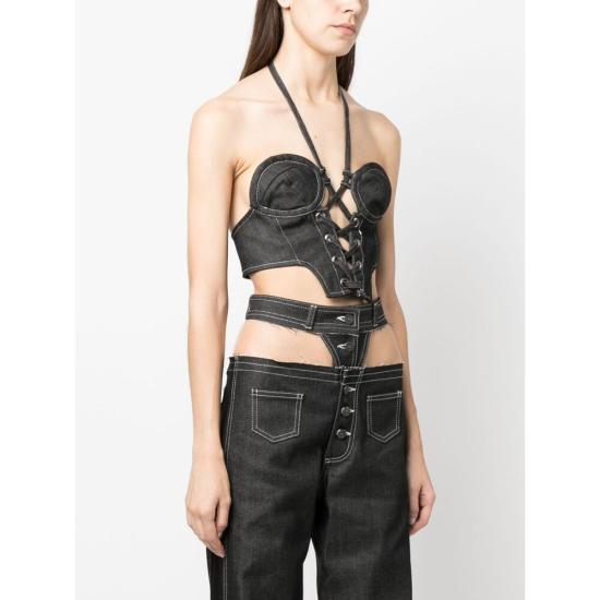  줄퍼 민소매 티셔츠 X TINA TOP BLACK - JULFER