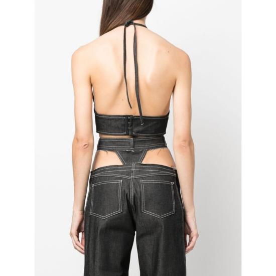  줄퍼 민소매 티셔츠 X TINA TOP BLACK - JULFER