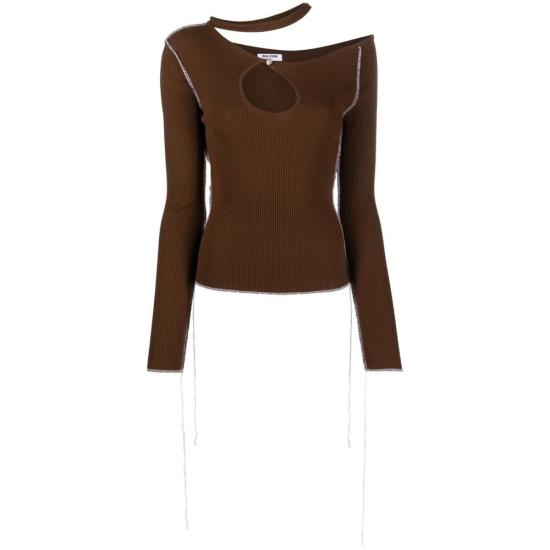  줄퍼 스웨터 226871 6166623 BROWN