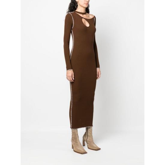  줄퍼 미디 원피스 226869 6166603 BROWN - JULFER