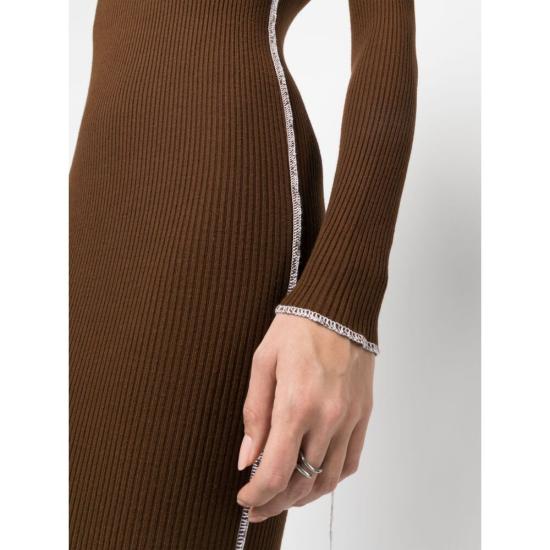  줄퍼 미디 원피스 226869 6166603 BROWN - JULFER