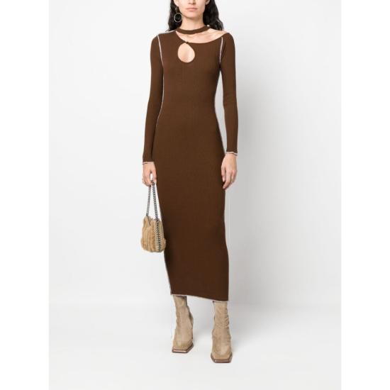  줄퍼 미디 원피스 226869 6166603 BROWN - JULFER