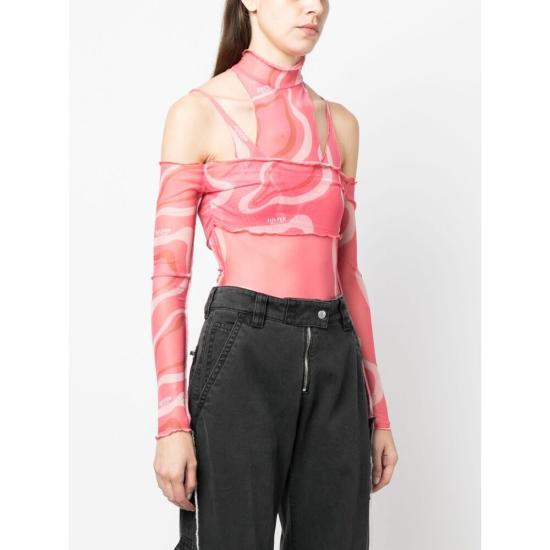  줄퍼 바디수트 티셔츠 226868 6166543 PINK/NEUTRALS - JULFER