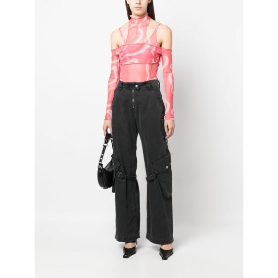  줄퍼 바디수트 티셔츠 226868 6166543 PINK/NEUTRALS - JULFER