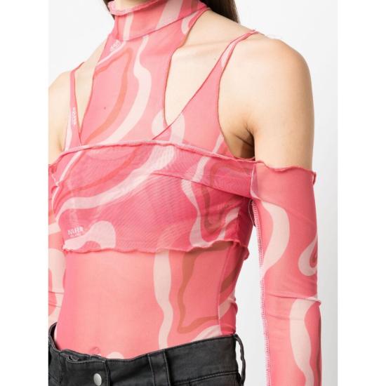  줄퍼 바디수트 티셔츠 226868 6166543 PINK/NEUTRALS - JULFER