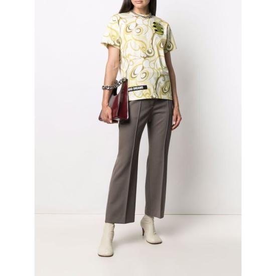  라프 시몬스 반팔 티셔츠 134277 4989140 YELLOW/GREEN - RAF SIMONS