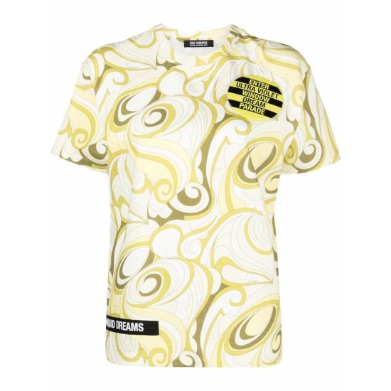  라프 시몬스 반팔 티셔츠 134277 4989140 YELLOW/GREEN