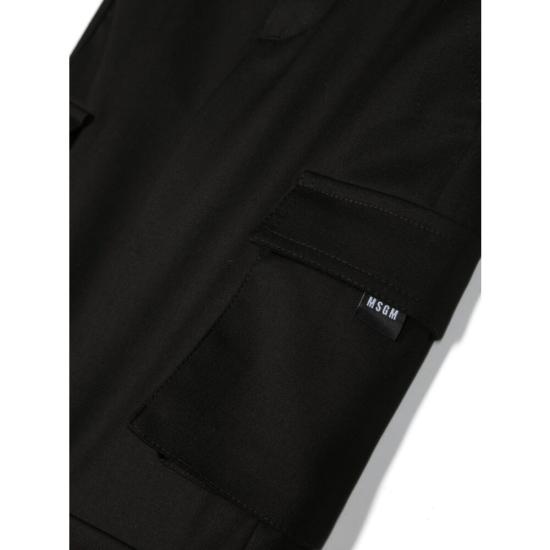  [키즈] 엠에스지엠 스트레이트 팬츠 MSJBPA156 110 BLACK - MSGM