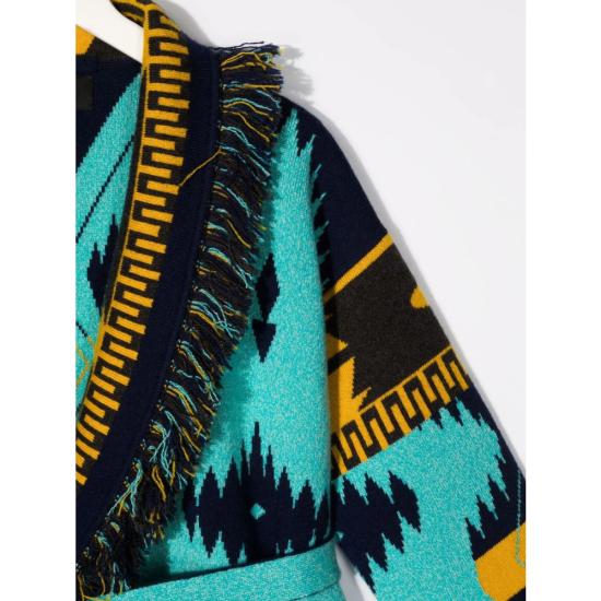  [키즈] 알라누이 가디건 LGHB002S22KN I001 4385 BLUE YELLOW - ALANUI