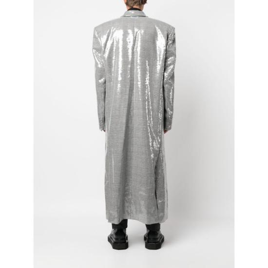  베트멍 코트 UE63CO800G GRCHE BLACK WHITE - VETEMENTS