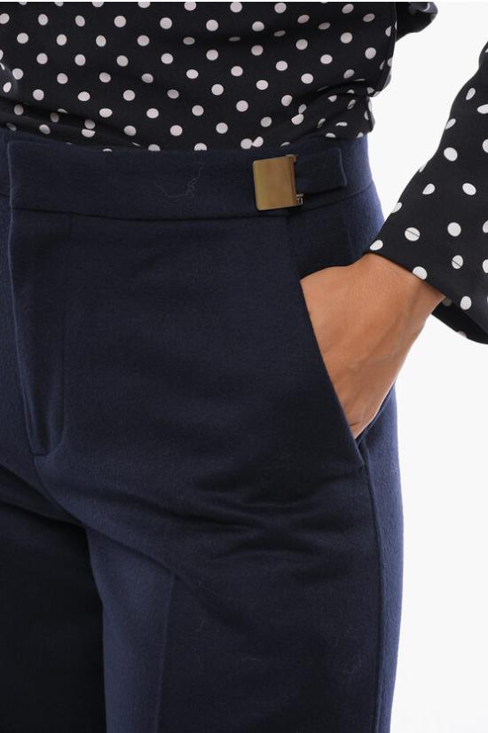  보테가베네타 스트레이트 스트레이트 팬츠 718676 V2CA0 4140 Blue - BOTTEGA VENETA