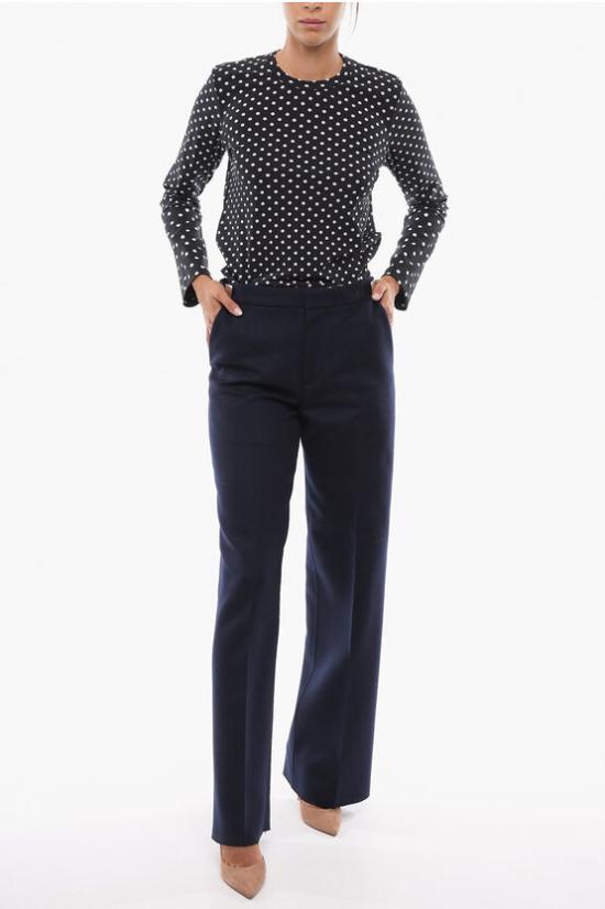  보테가베네타 스트레이트 스트레이트 팬츠 718676 V2CA0 4140 Blue - BOTTEGA VENETA